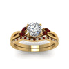 Load image into Gallery viewer, round-cut-twisted-diamond-bridal-set-with-ruby-in-14K-yellow-gold-FD8300ROGRUDR-NL-YG.jpg