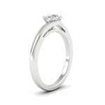 Load image into Gallery viewer, Round Cut Twisted Shank Solitaire Engagement Ring