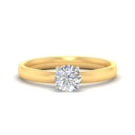 Load image into Gallery viewer, round-cut-two-tone-2.5-mm-comfort-fit-solitaire-ring-in-yellow-gold-fdens11590rorsleep-2.50mm-nl-yg?v=1757675973
