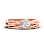 Load image into Gallery viewer, round-cut-vine-inspired-solitaire-bridal-ring-set-in-rose-gold-fdens8252rosleep-nl-rg.jpg?v=1767085017