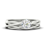 Load image into Gallery viewer, round-cut-vine-solitaire-bridal-ring-set-in-white-gold-fdens8252rosleep-nl-wg.jpg?v=1767085017
