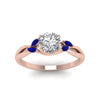 Load image into Gallery viewer, round-cut-willow-diamond-engagement-ring-with-blue-sapphire-in-14k-rose-gold-2