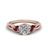 Load image into Gallery viewer, round-cut-willow-diamond-engagement-ring-with-ruby-in-14k-rose-gold-1