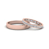 Load image into Gallery viewer, round-diamond-eternity-anniversary-matching-ring-with-plain-band-him-and-her-in-14K-rose-gold-FD8168B-NL-RG.jpg