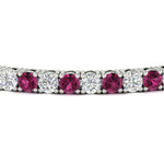 Load image into Gallery viewer, round-diamond-tennis-bracelet-with-pink-sapphire-7-carat-in-white-gold-fdbrc8635rogsadrpiangle2-7.00 ct-nl-wg