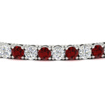 Load image into Gallery viewer, round-diamond-tennis-bracelet-with-ruby-7-carat-in-white-gold-fdbrc8635rogrudrangle2-7.00 ct-nl-wg
