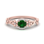 Load image into Gallery viewer, round-emerald-and-diamond-flower-engagement-ring-in-FD10057RORGEMGRANGLE3-NL-RG-GS