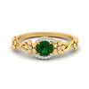 Load image into Gallery viewer, round-emerald-and-diamond-flower-engagement-ring-in-FD10057RORGEMGRANGLE3-NL-YG-GS