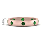 Load image into Gallery viewer, round-emerald-flush-eternity-wedding-band-in-rose-gold-FD10979ROGEMGR-NL-RG.jpg
