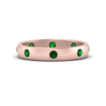 Load image into Gallery viewer, round-emerald-flush-eternity-wedding-band-in-rose-gold-FD10979ROGEMGR-NL-RG.jpg