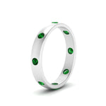 Load image into Gallery viewer, round-emerald-flush-eternity-wedding-band-in-white-gold-FD10979ROGEMGR-NL-WG.jpg