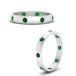 Load image into Gallery viewer, round-emerald-flush-eternity-wedding-band-in-white-gold-FD10979ROGEMGR-NL-WG.jpg