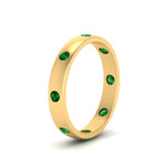 Load image into Gallery viewer, round-emerald-flush-eternity-wedding-band-in-yellow-gold-FD10979ROGEMGR-NL-YG.jpg