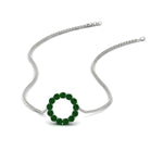 Load image into Gallery viewer, round-floating-chain-slide-emerald-Pendant-in-white-gold-fdpd11515gemger-nl-wg.jpg?v=1761646575