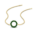 Load image into Gallery viewer, round-floating-chain-slide-emerald-Pendant-in-yellow-gold-fdpd11515gemger-nl-yg.jpg?v=1761646574