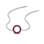 Load image into Gallery viewer, round-floating-chain-slide-pink-sapphire-Pendant-in-white-gold-fdpd11515gsadrpi-nl-wg.jpg?v=1761646574