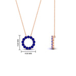 Load image into Gallery viewer, round-floating-chain-slide-sapphire-Pendant-in-rose-gold-fdpd11515gsablangle2-nl-rg-hw.jpg?v=1761646574