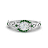 Load image into Gallery viewer, round-floral-halo-emerald-engagement-ring-in-FD10057RORGEMGRANGLE3-NL-WG