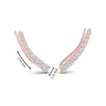 Load image into Gallery viewer, https://cdn.fascinatingdiamonds.com/FDEAR11040/round-graduated-diamond-ear-climber-in-rose-gold-FDEAR11040ANGLE1-NL-RG.jpg