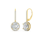 Load image into Gallery viewer, round-halo-3-carat-diamond-drop-earrings-in-yellow-gold-FDEAR11235RO-3.00-CT-NL-YG.jpg