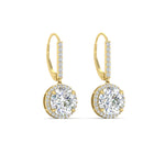 Load image into Gallery viewer, round-halo-3-carat-diamond-drop-earrings-in-yellow-gold-FDEAR11235RO-3.00-CT-NL-YG.jpg
