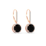 Load image into Gallery viewer, round-halo-3-carat-diamond-drop-earrings-with-black-onyx-in-rose-gold-FDEAR11235ROGBLACK-3.00-CT-NL-RG.jpg