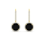 Load image into Gallery viewer, round-halo-3-carat-diamond-drop-earrings-with-black-onyx-in-yellow-gold-FDEAR11235ROGBLACK-3.00-CT-NL-YG.jpg