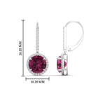 Load image into Gallery viewer, round-halo-3-carat-diamond-drop-earrings-with-pink-sapphire-in-white-gold-FDEAR11235ROGSADRPI-3.00-CT-NL-WG.jpg