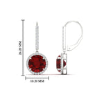 Load image into Gallery viewer, round-halo-3-carat-diamond-drop-earrings-with-ruby-in-white-gold-FDEAR11235ROGRUDR-3.00-CT-NL-WG.jpg