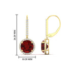 Load image into Gallery viewer, round-halo-3-carat-diamond-drop-earrings-with-ruby-in-yellow-gold-FDEAR11235ROGRUDR-3.00-CT-NL-YG.jpg