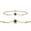 Load image into Gallery viewer, round-halo-chain-black-diamond-bracelet-in-FDBRC9637GBLACKANGLE2-NL-YG