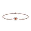 Load image into Gallery viewer, round-halo-chain-orange-sapphire-bracelet-in-FDBRC9637GSAORANGLE2-NL-RG
