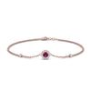 Load image into Gallery viewer, round-halo-chain-pink-sapphire-bracelet-in-FDBRC9637GSADRPIANGLE2-NL-RG