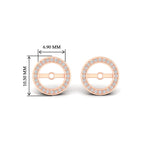 Load image into Gallery viewer, round-halo-earring-jackets-for-3-carat-stud-earring-in-rose-gold-fdear11505angle2-3.00ct-nl-rg-hw.jpg?v=1762430780