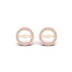 Load image into Gallery viewer, round-halo-earring-jackets-for-3-carat-stud-earring-in-rose-gold-fdear11505angle2-3.00ct-nl-rg.jpg?v=1762430780