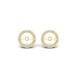 Load image into Gallery viewer, round-halo-earring-jackets-for-stud-earring-in-yellow-gold-fd-ear11505angle1-nl-yg.jpg