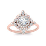 Load image into Gallery viewer, round-halo-floral-diamond-engagement-ring-in-rose-gold-FD9822RORANGLE5-NL-RG?v=1755852213