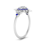 Load image into Gallery viewer, round-halo-floral-sapphire-engagement-ring-in-white-gold-FD9822RORGSABLANGLE2-NL-WG?v=1755852214