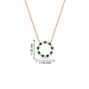 Load image into Gallery viewer, round-open-circle-1-carat-emerald-pendant-in-FDPD11271GEMGR-1.00CT-NL-RG