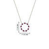 Load image into Gallery viewer, round-open-circle-1-carat-pink-sapphire-pendant-in-FDPD11271GSADRPI-1.00CT-NL-WG