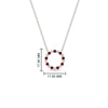 Load image into Gallery viewer, round-open-circle-1-carat-ruby-pendant-in-FDPD11271GRUDR-1.00CT-NL-WG