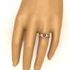 Load image into Gallery viewer, round-pink-sapphire-and-diamond-flower-engagement-ring-in-FD10057RORGSADRPIANGLE3-NL-YG-GS
