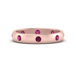 Load image into Gallery viewer, round-pink-sapphire-flush-eternity-wedding-band-in-rose-gold-FD10979ROGSADRPI-NL-RG.jpg