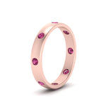 Load image into Gallery viewer, round-pink-sapphire-flush-eternity-wedding-band-in-rose-gold-FD10979ROGSADRPI-NL-RG.jpg
