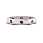 Load image into Gallery viewer, round-pink-sapphire-flush-eternity-wedding-band-in-white-gold-FD10979ROGSADRPI-NL-WG.jpg