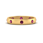 Load image into Gallery viewer, round-pink-sapphire-flush-eternity-wedding-band-in-yellow-gold-FD10979ROGSADRPI-NL-YG.jpg