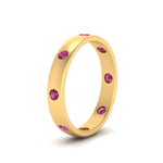 Load image into Gallery viewer, round-pink-sapphire-flush-eternity-wedding-band-in-yellow-gold-FD10979ROGSADRPI-NL-YG.jpg