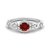 Load image into Gallery viewer, round-ruby-and-diamond-flower-engagement-ring-in-FD10057RORGRUDRANGLE3-NL-WG-GS