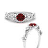Load image into Gallery viewer, round-ruby-and-diamond-flower-engagement-ring-in-FD10057RORGRUDRANGLE3-NL-WG-GS