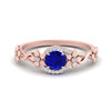 Load image into Gallery viewer, round-sapphire-and-diamond-flower-engagement-ring-in-FD10057RORGSABLANGLE3-NL-RG-GS